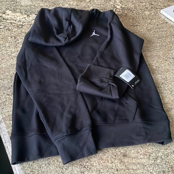 Brand New!  Black Jordan sweatshirt with hood. Original tickets. - Picture 1 of 3